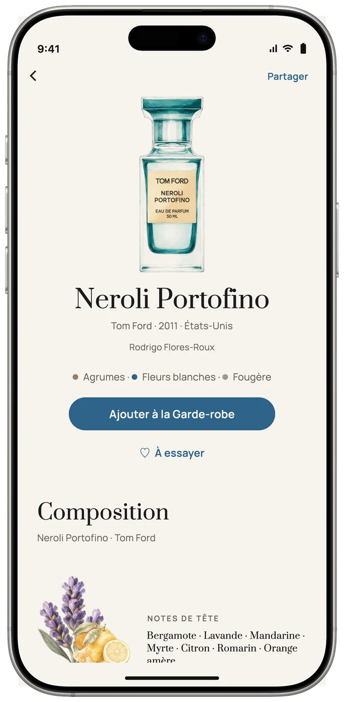Fiche du parfum Neroli Portofino